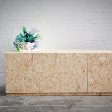 Shoe closet in OSB by Atelier Antipode